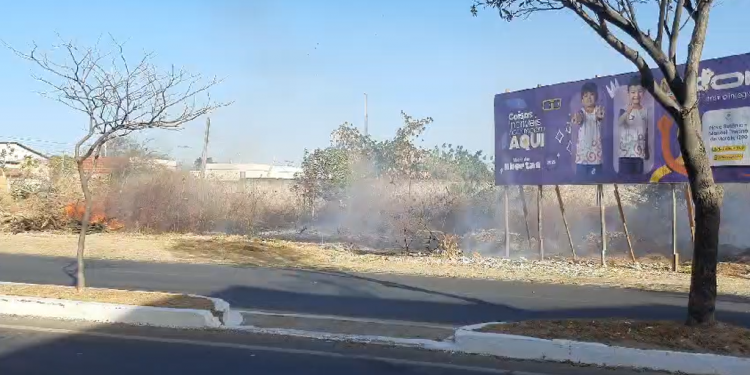 Registro de incêndios em terreno baldio tem prejudicado moradores do bairro Aeroporto