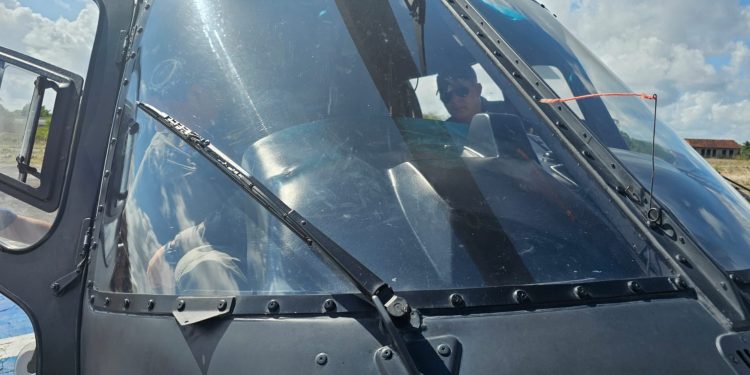 Helicóptero Potiguar 01 realiza transporte aeromédico de paciente em estado grave de Mossoró para Natal