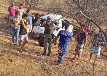 Mãe e filhos morrem em acidente de trânsito na RN-084, no Seridó