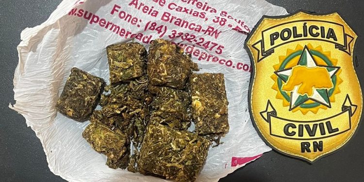 Suspeito de tráfico de drogas é preso em operação da Polícia Civil em Areia Branca