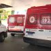 Ambulâncias do SAMU ficam paradas no HRTM por falta de macas no hospital