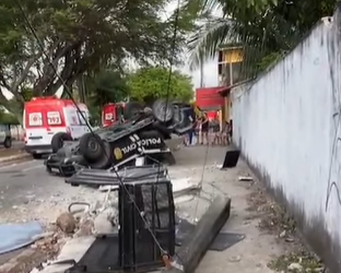 Detento morre em capotamento de viatura da Polícia Civil, em Natal