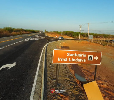 Estrada de acesso ao Santuário Irmã Lindalva será entregue nesta terça (07), em Assú
