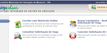 Prefeitura inicia nesta quarta (29) matrículas de alunos novatos com vulnerabilidade econômica