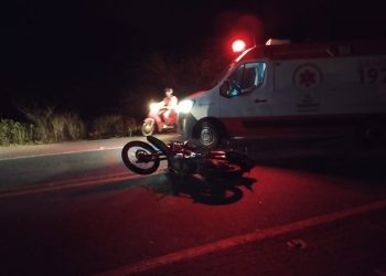 Acidente com animal deixa feridos na BR-110