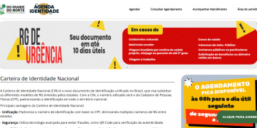 Novo sistema de agendamento para emissão da Carteira de Identidade Nacional já está disponível