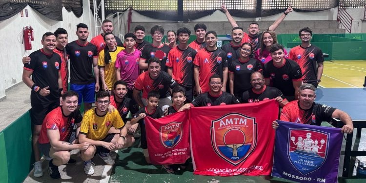 Atletas de Mossoró conquistam mais de 30 medalhas em etapa do Estadual de Tênis de Mesa