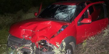 Colisão deixa motociclista ferido na RN-233, em Caraúbas