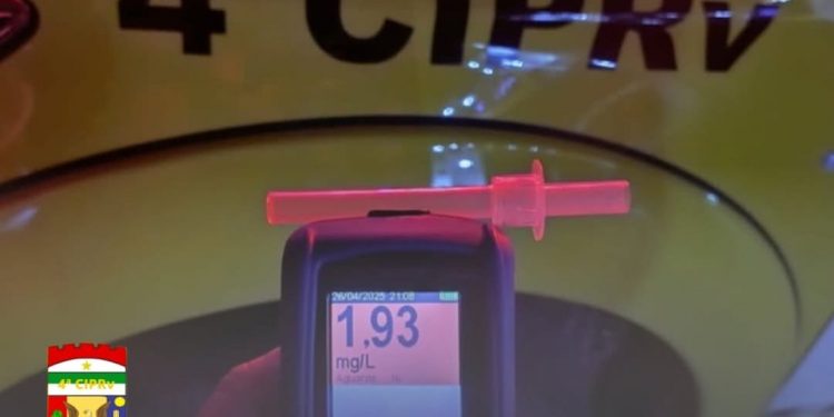 Motociclista é preso em Serrinha dos Pintos com recorde de álcool no sangue