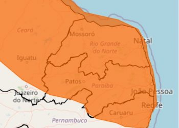 INMET publica aviso de chuvas intensas para o RN