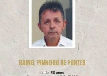 Idoso de 66 anos está desaparecido desde o dia 18 de abril em Natal