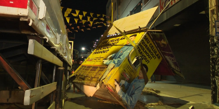 Remoção de quiosques do Centro de Mossoró vai até esta sexta (23)