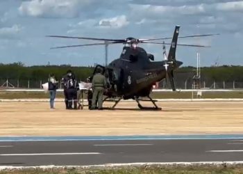 Helicóptero Potiguar 02 realiza socorro aeromédico de paciente com grave problema no pâncreas