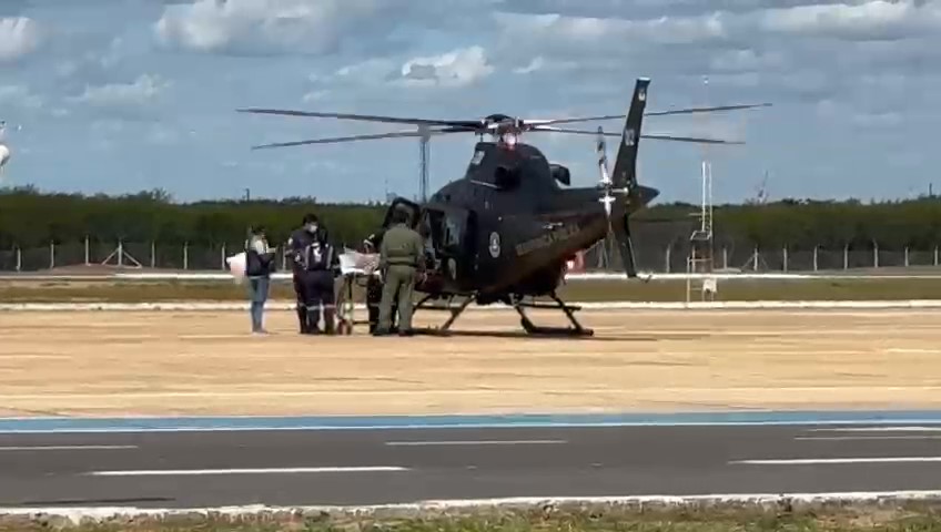 Helicóptero Potiguar 02 realiza socorro aeromédico de paciente com grave problema no pâncreas