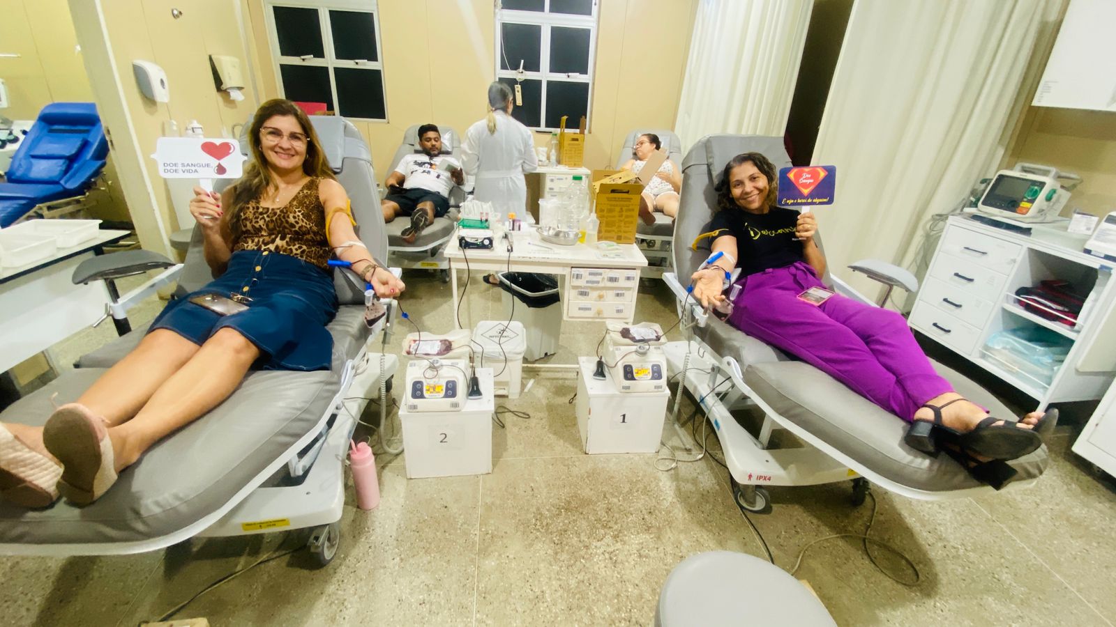 Servidores da Ufersa realizam campanha de doação de sangue