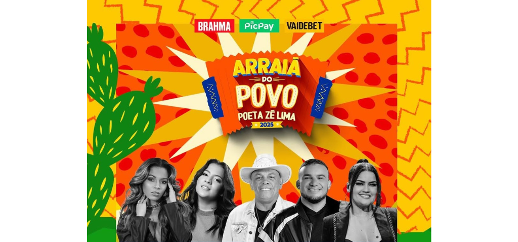 Arraiá do Povo tem Ferro na Boneca, Junior Vianna e Mara Pavanelly neste domingo (15)