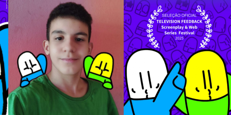 Aos 13 anos, talento mossoroense tem websérie animada selecionada em festival internacional