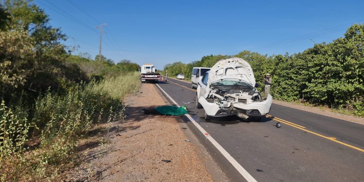 Colisão entre carro, moto e animal deixa um morto na RN-117