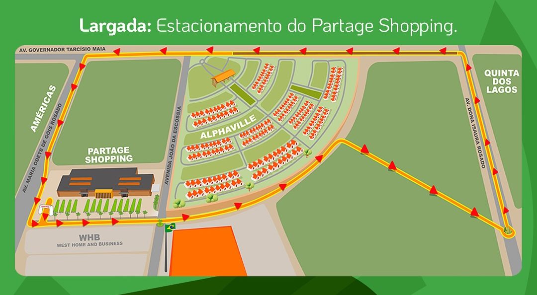 Definido o percurso da Etapa Terra do Circuito 4 Elementos de Corrida