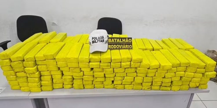 Polícia Rodoviária Estadual realiza apreensão de mais de 150kg de maconha no RN