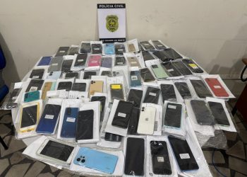 Defur devolve 120 celulares recuperados durante operação em Mossoró
