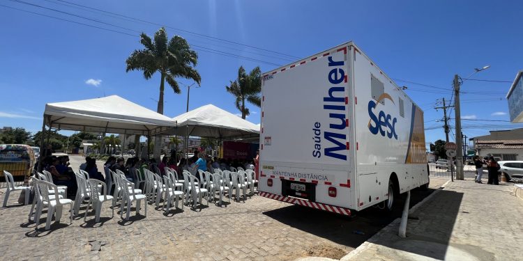 Unidade Móvel Sesc Saúde Mulher leva mais de mil exames gratuitos a mulheres de Carnaubais