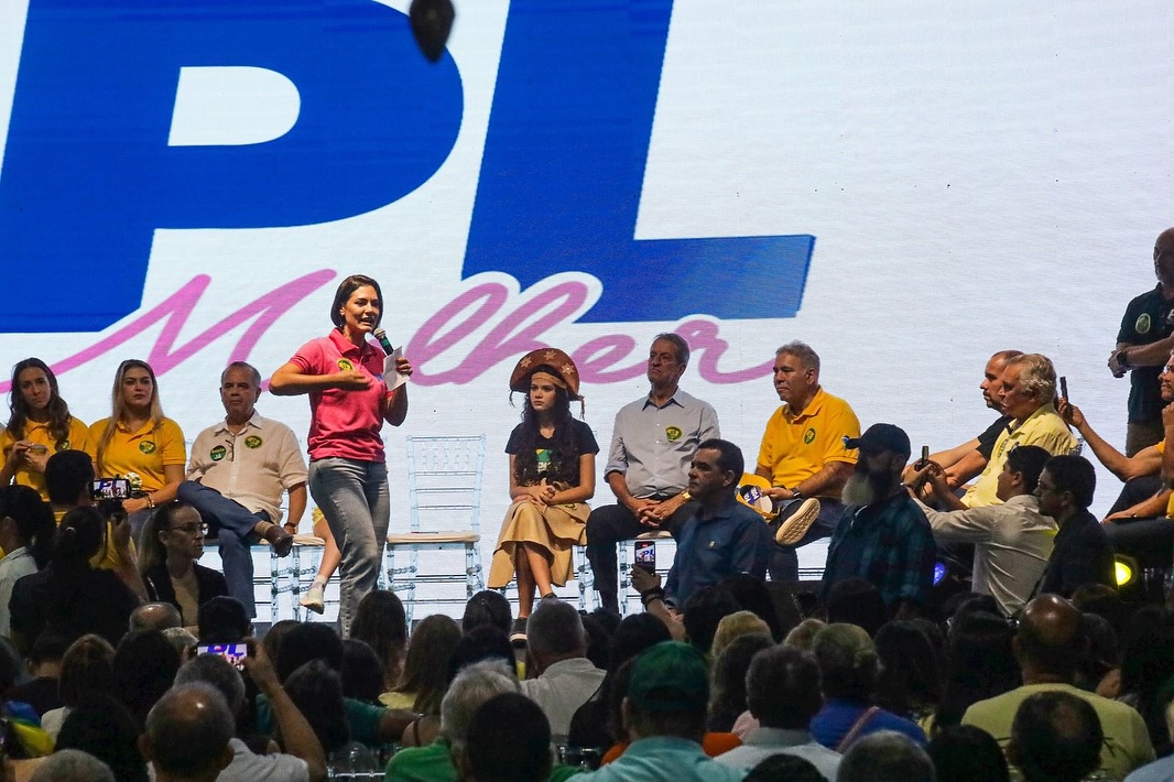 Michelle Bolsonaro encerra agenda política do projeto Rota 22 em Natal: “2026 é logo ali”