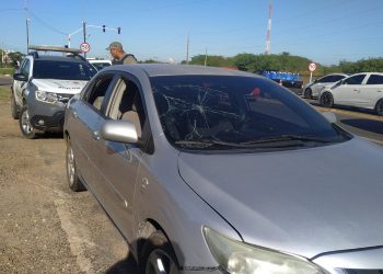 Ciclista fica ferido após colisão com carro na BR-110, em Mossoró