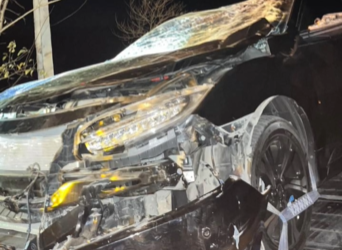 Policial militar sofre acidente após colidir com animal na RN-117