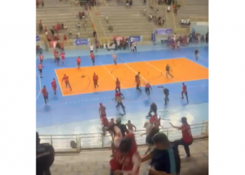 Briga entre torcidas interrompe jogo de futsal em Mossoró por 45 minutos