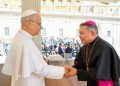 Bispo da Diocese de Mossoró visita o Papa Leão XIV no Vaticano