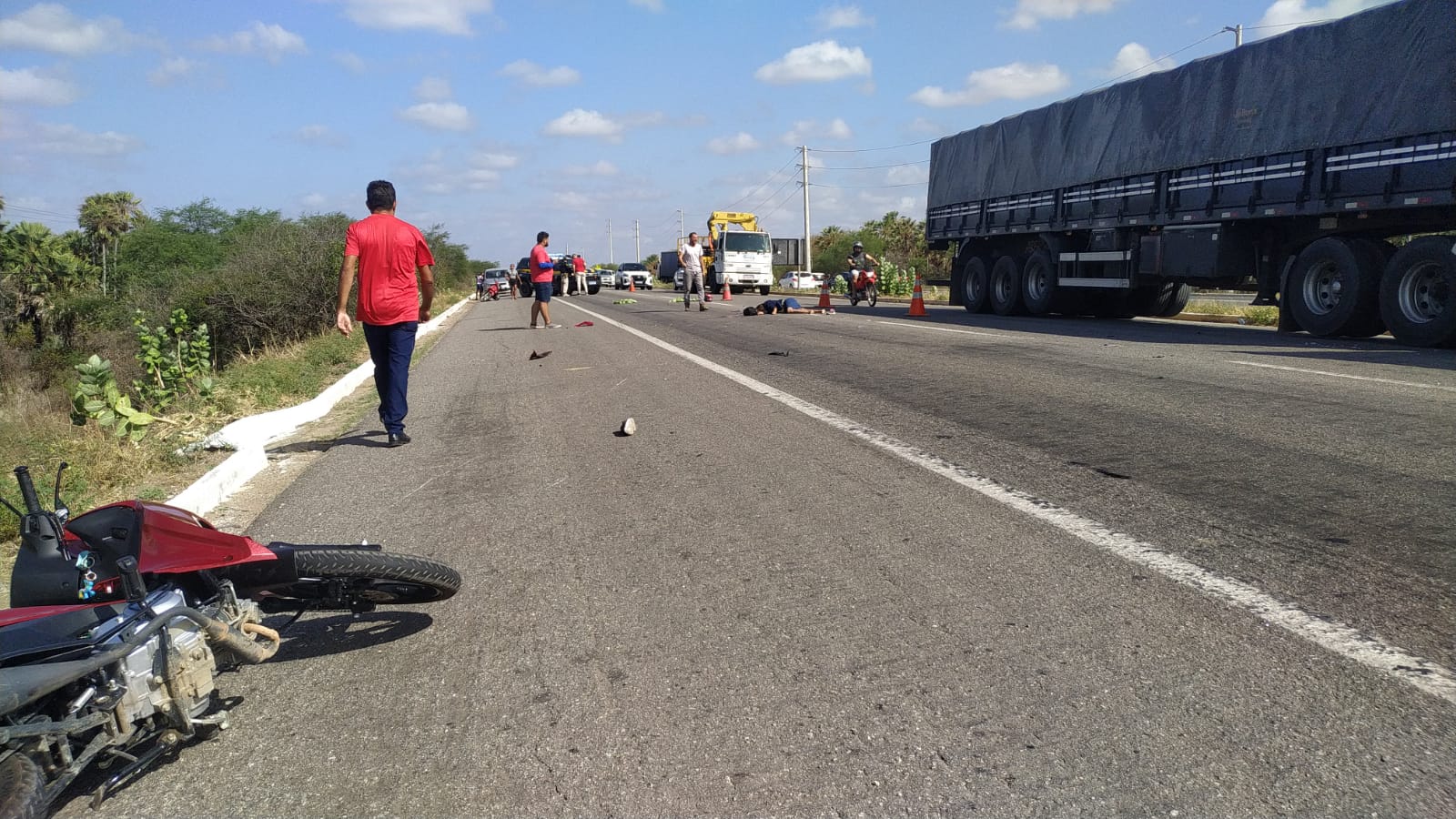 Mulher morre em acidente de trânsito na BR-304, em Mossoró