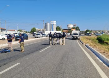 Ciclista morre atropelado por caminhão na saída de Mossoró para Natal
