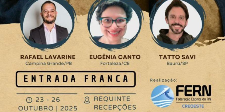 Mossoró sedia 37ª Semana Espírita com tema central “Cristianismo e Espiritismo”