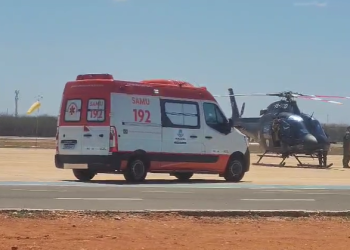 Helicóptero Potiguar 02 realiza transferência de bebê para continuidade de tratamento em Mossoró