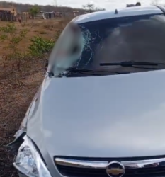 Motociclista morre em colisão com táxi que levava vítimas de tiroteio em Apodi