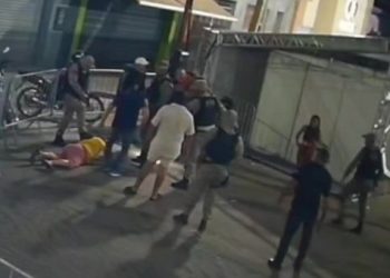 Vídeo mostra prisão de GCM acusado de matar homem e ferir oito pessoas em Apodi