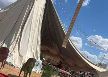 Forte ventania derruba estrutura do Circo Babalu e artistas pedem apoio financeiro