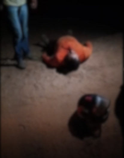 Motociclista colide em um cavalo nas proximidades da comunidade Passagem de Pedra