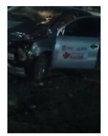 Carro da Secretaria de Saúde de Assu colide em vaca na Zona Rural