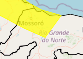 Inmet emite alerta de chuvas para Mossoró e mais 27 municípios do RN
