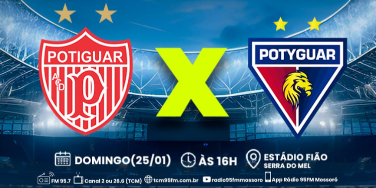 Potiguar de Mossoró enfrenta o Potyguar de Currais Novos neste domingo (25)