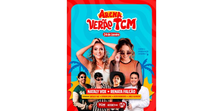 Arena Verão TCM encerra temporada 2026 neste sábado na Praia das Emanuelas