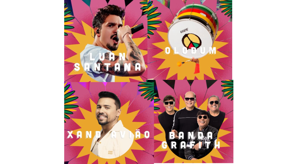 Luan Santana, Xand Avião, Olodum e Banda Grafith já estão confirmados no Carnaval de Apodi 2026
