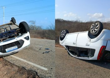 Capotamento em Ponta do Mel deixa um homem morto e três pessoas feridas no primeiro dia de 2026