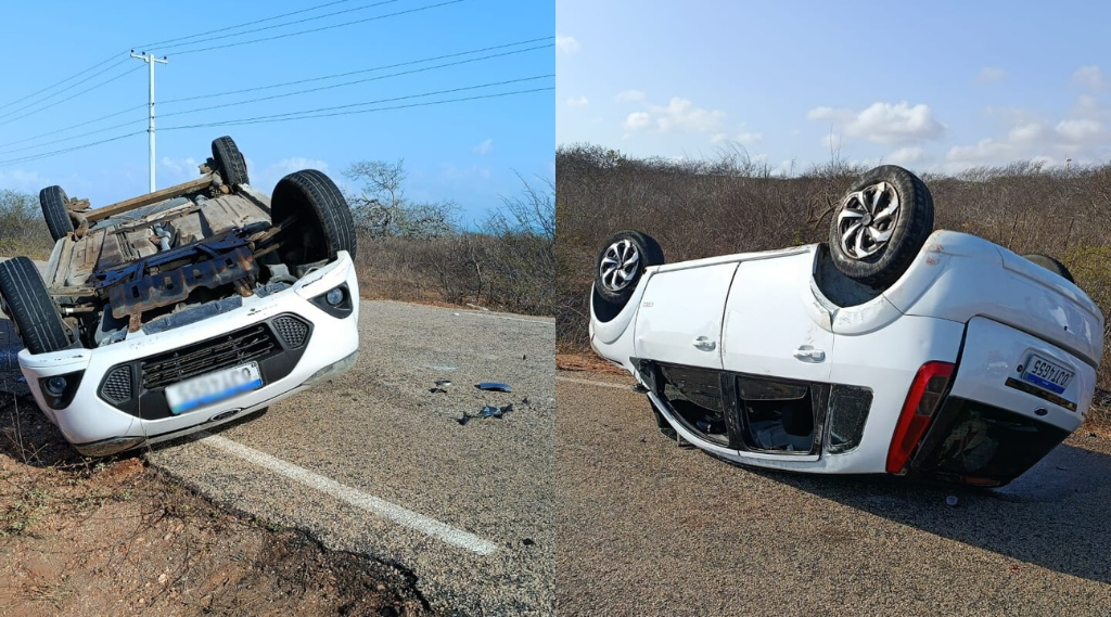 Capotamento em Ponta do Mel deixa um homem morto e três pessoas feridas no primeiro dia de 2026