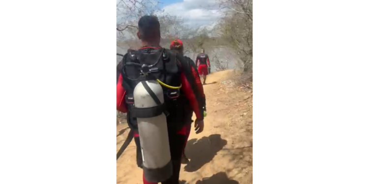 Bombeiros localizam corpo de jovem que se afogou em barragem de São Paulo do Potengi