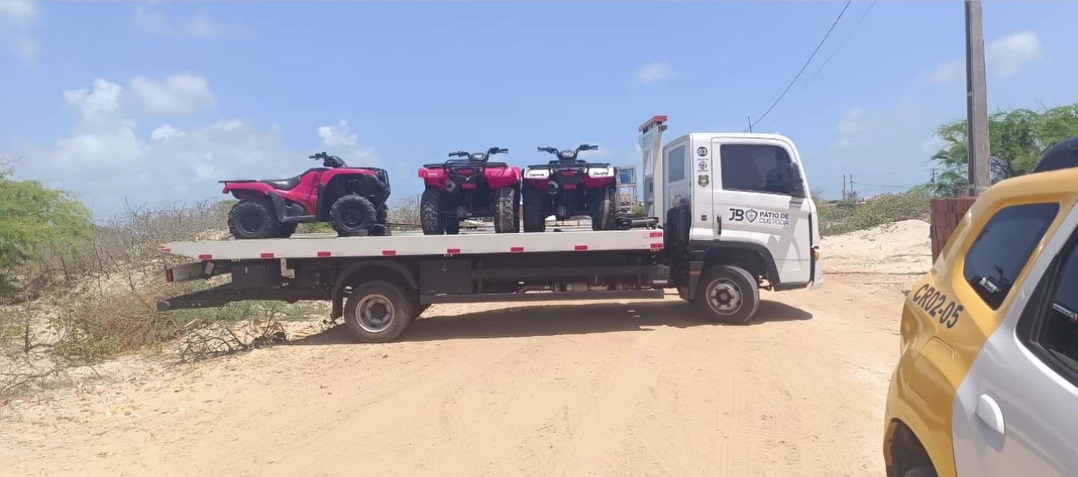 Operação Verão: fiscalização já apreendeu mais de 10 veículos irregulares em Tibau