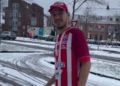 Com camisa do Potiguar, mossoroense viraliza no inverno da Holanda