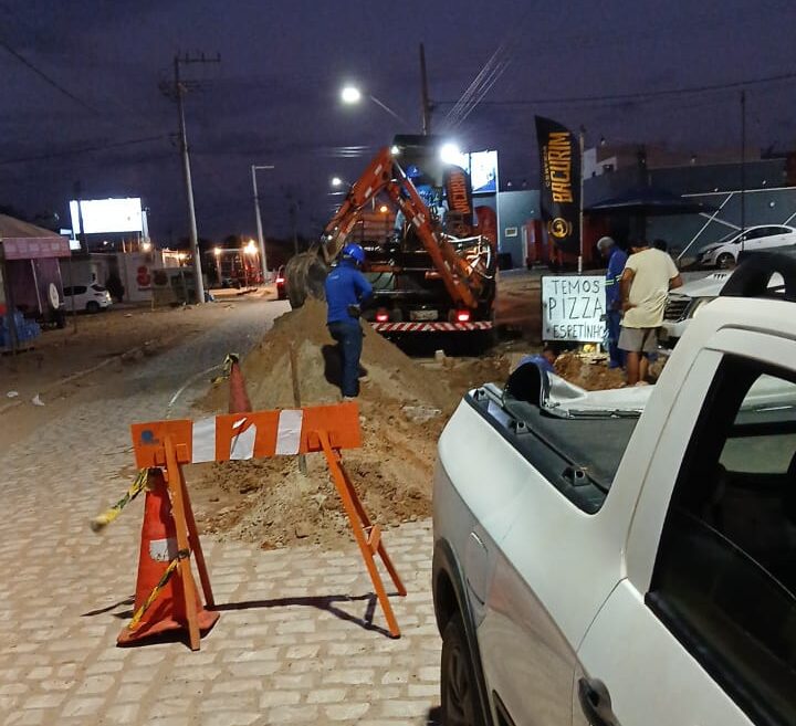 Caern realiza desobstrução na rede de abastecimento em Tibau